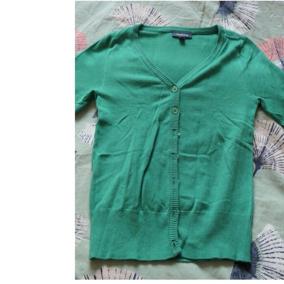 Modcloth green cardigan, XS, 3/4 sleeve length - Picture 2 of 7